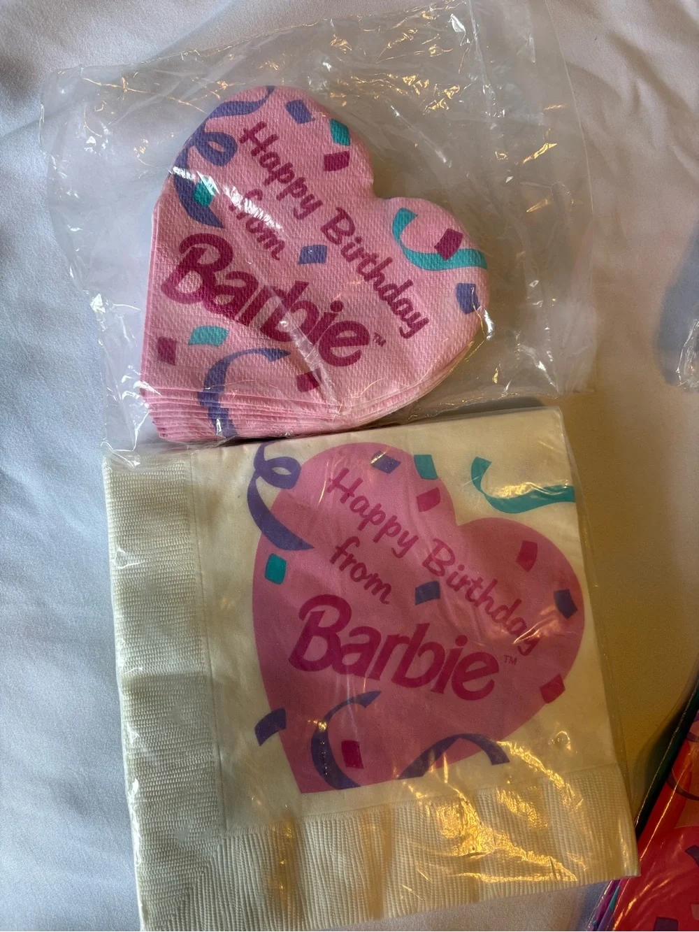 1994-1996 NEW Lot of 11 Vintage Barbie Birthday Party Supplies Sealed RARE